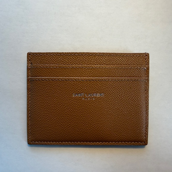 Saint Laurent Leather Card Holder - Picture 10 of 10